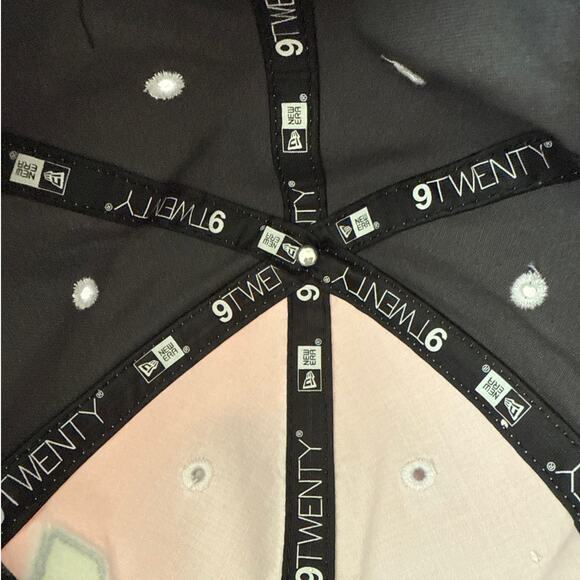 Nascar Jeff Gordan 4 Time Champ Womens New Era Adjustable Hat Pink Gray Cap - Picture 7 of 8